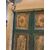 PTL708 - Lacquered door with painted panels, with frame, 18th century, opening size cm W 98 x H 205