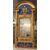 SPECC559 - Specchiera laccata blu e dorato, epoca '800, misure cm L 55 x H 113