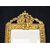 Pair of antique "Ventoline" mirrors, Napoleon III style, in gilded and chiseled bronze. France, 19th century.