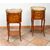 Pair of antique Napoleon III bedside tables in precious exotic woods. France 19th century.