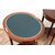 Pair of antique demilune Napoleon III mahogany game tables. France, 19th century.