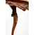 Pair of demi-lune consoles in lacquered and painted wood. Venice 19th century.