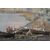 Antique gouache/watercolor depicting a view of Naples. 19th century period.