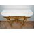 Antique Napoleon III console table in gilded and carved wood with a white marble top. France, 19th century.