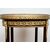 Antique Napoleon III mahogany side table with gilded bronze inlays. France, 19th century.