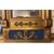 SPECC559 - Specchiera laccata blu e dorato, epoca '800, misure cm L 55 x H 113