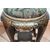 Pair of antique Napoleon III stools in ebonized wood. France 19th century.