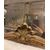 SPECC560 - Gilded and sculpted mirror with shells, 19th century, dimensions cm W 85 x H 138