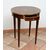 Antique Napoleon III mahogany side table with gilded bronze inserts. France, 19th century.