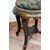 Pair of antique Napoleon III stools in ebonized wood. France 19th century.