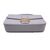 FENDI Borsa a Tracolla in Cotone Col. Grigio Baguette M