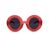 JEREMY SCOTT Occhiali da Sole in Plastica Col. Rosso