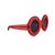 JEREMY SCOTT Occhiali da Sole in Plastica Col. Rosso
