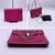 BVLGARI Borsa a Tracolla in Pelle Col. Rosa Serpenti M