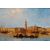 Joseph Carl Berthold Püttner (Planà, 1821 – Vöslau, 1881), Gondole al tramonto davanti a Piazza S. Marco e Santa Maria della Salute