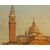 Joseph Carl Berthold Püttner (Planà, 1821 – Vöslau, 1881), Gondole al tramonto davanti a Piazza S. Marco e Santa Maria della Salute