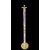 Lampada da terra  in vetro murrina con dettagli in ottone.Murano.
