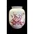 Vaso in maiolica con decoro ad architetture e motivi vegetali  in rosso porpora.Casali e Callegari.Pesaro.