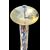 Lampada da terra  in vetro murrina con dettagli in ottone.Murano.