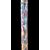 Lampada da terra  in vetro murrina con dettagli in ottone.Murano.
