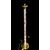 Lampada da terra  in vetro murrina con dettagli in ottone.Murano.