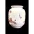 Vaso in maiolica con decoro ad architetture e motivi vegetali  in rosso porpora.Casali e Callegari.Pesaro.