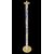 Lampada da terra  in vetro murrina con dettagli in ottone.Murano.