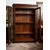Libreria antica Luigi Filippo Napoletana in legno esotico pregiato. Periodo XIX secolo.