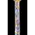 Lampada da terra  in vetro murrina con dettagli in ottone.Murano.