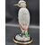 Scultura ceramica anni '50 raffigurante airone marino su base vegetale