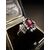 Anello  in  Platino  con  Rubino  e  Diamanti  