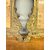 Antico gruppo di tre Cartagloria, XIX sec, in metallo sbalzato dorato, 26x35 e 26x21cm