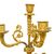Francia, epoca Impero, Coppia di candelabri a quattro luci