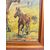Antico dipinto olio su tela - Cavalli al pascolo - 1900, 82x62cm