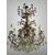 LAMPADARIO IN CRISTALLO, LEGNO E BRONZO AD 8 LUCI - XIX SECOLO