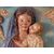 Madonna con Bambino, tondo in terracotta policroma del XX° secolo