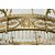Lampadario antico Impero in bronzo dorato con pendenti in vetro sfaccettato. Francia XIX secolo.