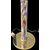 Lampada da terra  in vetro murrina con dettagli in ottone.Murano.