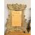Antico gruppo di tre Cartagloria, XIX sec, in metallo sbalzato dorato, 26x35 e 26x21cm