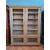 Libreria a 4 porte laccata e dorata con rete
