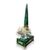  Coppia di Obelischi in Malachite e Bronzo dorato, XIX Secolo 