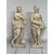 Coppia di statue in graniglia di pietra. Epoca primi 900. H 94 cm