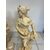 Coppia di statue in graniglia di pietra. Epoca primi 900. H 94 cm
