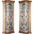 Coppia di armadi in legno intagliato e laccato con fiori e motivi decorativi, Venezia, metà XVIII secolo