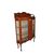 Vetrina 2 porte Vittoriana del 1800 in legno di mogano con intarsi floreali