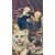 Dipinto di gatti, Olio su tela " Gattini in una valigetta di vimini" - Napoleone III. 