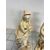 Coppia di statue in graniglia di pietra. Epoca primi 900. H 94 cm