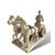  Rara Coppia di Sculture in Marmo Bianco, Bighe Romane, XIX Secolo 
