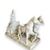  Rara Coppia di Sculture in Marmo Bianco, Bighe Romane, XIX Secolo 