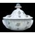 Zuppiera in maiolica con decoro a ‘rametti fioriti’.Manifattura Dallari Sassuolo.